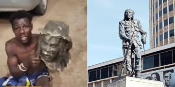 Man Arrested After Beheading Dedan Kimathi Statue At Uhuru Park