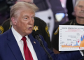 A Photo Of Donald Trump Speaks On Crime And Safety During A Campaign Event At The Livingston County Sheriff'S Office In Howell, Michigan.