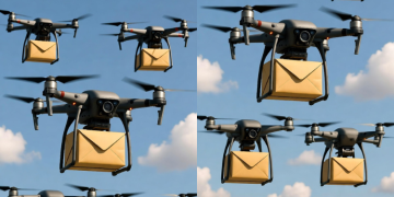 Govt Plans To Use Drones To Deliver National Exams A Photo Of Drones Carrying Packages.