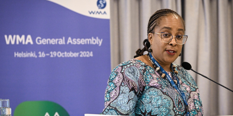 Kenyan Doctor Inaugurated As President Of World Medical Association A Photo Of Jacqueline Kitulu, Kenyan Doctor Inaugurated President Of World Medical Association Photo/Wma