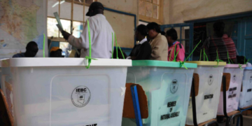 A Photo Of Kenyan Voters In A Polling Station Casting Their Votes Photo/Citizen