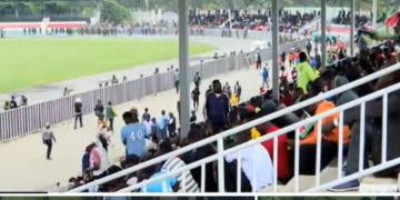 A Photo Of Kenyans At Mamboleo Grounds.