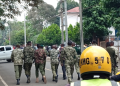 A Photo Of Police Officers During Re-Arrest Of Suspects Who Attempted To Escape From Nakuru Law Courts Photo/Nhrdn