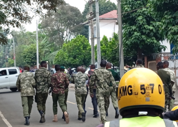 A Photo Of Police Officers During Re-Arrest Of Suspects Who Attempted To Escape From Nakuru Law Courts Photo/Nhrdn