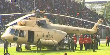 A Photo Of Raila’s Body Being Loaded-Off The Aircraft.
