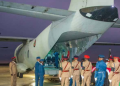 A Photo Of Raila’s Body Being Loaded To Millitary Aircraft.