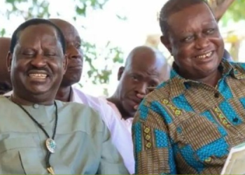 A Photo Of The Late Raila Odinga And Senator Oburu Odinga Photo/Pulse