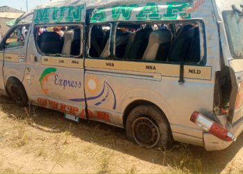 A Photo Of The Matatu Involved In The Accident. Photo/Mlima Tv
