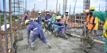 A Photo Of Workers At The Affordable Housing Construction Site Photo/Raymond Amollo X