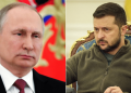 A Side-To-Side Photo Of Russia President Vladimir Putin (Left) And Ukraine President Volodymyr Zelenskyy (Right). Photo/Reuters