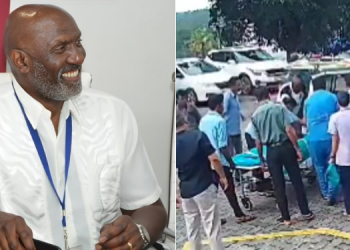Photo Dr David Oluoch Olunya And Screen Grab Of Him Conducting Cpr On Raila. Photo/ Nairobi Hospital. Screen Grab
