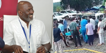 Photo Dr David Oluoch Olunya And Screen Grab Of Him Conducting Cpr On Raila. Photo/ Nairobi Hospital. Screen Grab