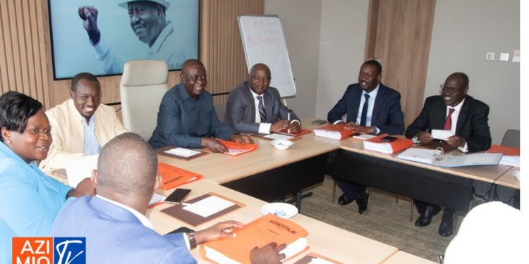 Odm Central Committee Chaired By Acting Party Leader Oburu Odinga. Photo/ Odm