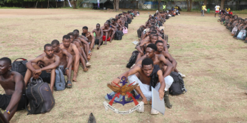 Kdf Recruitment In Lamu On Tuesday October 21. Photo/ Kdf