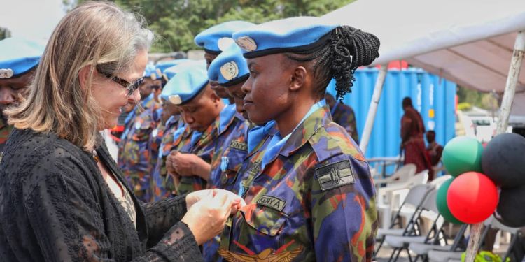 Kenya Signals Company Troops Honoured With Un Medals In Drc