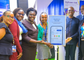 Kenya Power Board Director Ruth Muiruri And General Manager, Commercial Services Rosemary Oduor, Among Other Officials, During The Unveiling Of The Mypower App. Photo/Kenya Power