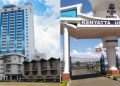 A Photo Collage Of University Of Nairobi (Uon) Towers And A Photo Of Kenyatta University (Ku) Main Entrance. Photo/Ku/Uon