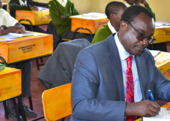 Ministry Of Education Cs Julius Ogamba During His Visit Of Schools In Kajiado County To Assess The State Of Preparedness For The New School Term. Photo/Julius Ogamba