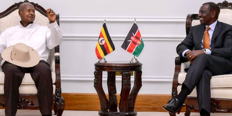 President Museveni With President Ruto At State House Nairobi.photo/Pcs