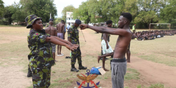 Participants Take Part In The Kenya Defence Forces (Kdf) Recruitment Exercise In Lamu County In October 2025.
