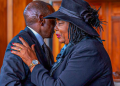 Photo Of President William Ruto Condoling With Ida Odinga At Jkia. Photo/Bonventure Media House