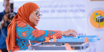 Live Blog: Protests Break Out In Tanzania During General Election President Samia Suluhu Casting Her Vote In Dodoma Photo/Ikulu-Tanzania