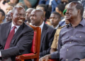 President William Ruto And Former Prime Minister Raila Odinga During The Signing Of A Political Pact At Kicc On March 7, 2025. Photo | Pcs