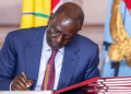 President William Samoei Ruto Signs Into Law The Persons With Disabilities Act, 2025 At State House, Nairobi. Photo/Pcs