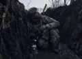 A Soldier Inside An Underground Bunker During The Ongoing Russia-Ukraine War. Photo/ Sputnik X.