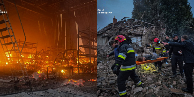 Aftermath After Overnight Russian Drone And Air Strikes. Photo/ Zelensky