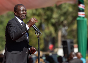 President William Ruto Speaking At Raila Odinga Funeral. Photo/ Pcs