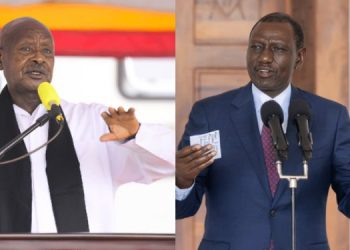 Collage Photo Of Uganda President Yoweri Museveni And President William Ruto. Photo/Museveni/Psc