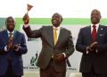 President William Ruto Rings The Bell At Nse During A Past Event. Photo/Pcs.