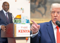 A Photo Collage Of U.s President Donald Trump And President William Ruto. Photo/White House/ State House.