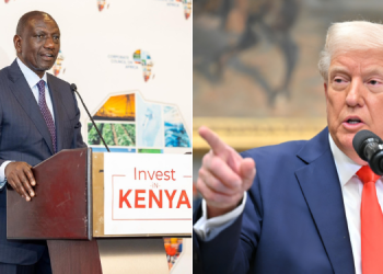 A Photo Collage Of U.s President Donald Trump And President William Ruto. Photo/White House/ State House.
