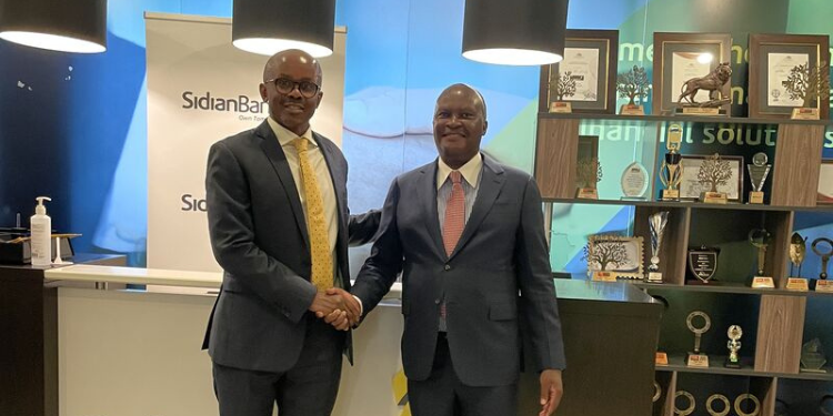 Former Transport Cs James Macharia Lands New Role At Sidian Bank Sidian Bank Outgoing Chairman James Mworia (1St From Left And James Macharia (R). Photo/ James Mworia ( Linkedln)