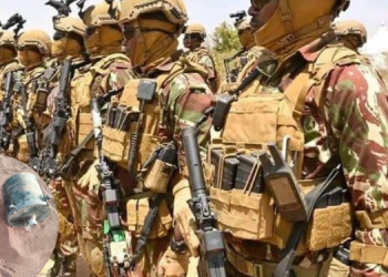 Elite Police Unit, The Special Operations Group (Sog), Stands Guard During A Past Operation, And An Insert Shows An Improvised Explosive Device (Ied). Photo/ Nps . Ctp