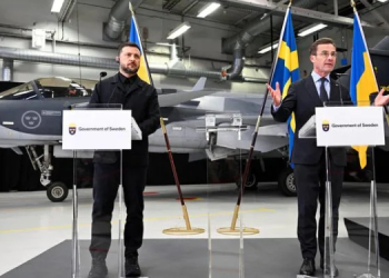 Sweden'S Prime Minister Ulf Kristersson And Ukrainian President Volodymyr Zelenskiy. Photo/ Volodymyr Zelenskyy X