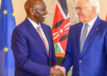 President William Ruto And His Germany Counterpart Dr Frank-Walter Steinmeier At Schloss Bellevue, Berlin On March 27, 2023. Photo/ Pcs.