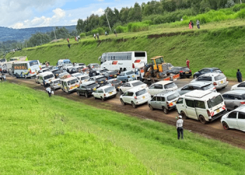Nairobi - Nakuru Highway Traffic Jam. Photo/Ugc