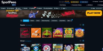 A Snapshot Of The Virtual Games Available On Sp[Ortpesa.