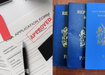 A Photo Collage Of Canadian Visa Application Form And Kenyan Passport. Photo/Global Alliance/Visit Nairobi