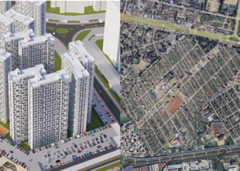 A Photo Collage Of Makongeni Ahp Site Along Jogoo Road In Makadara And A Blue Print Of The Makadara Urban Devt Photo/ Makongeni Affordable Housing Project