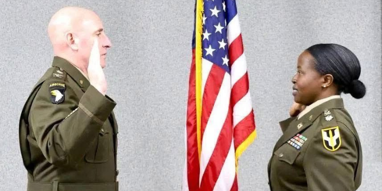 Silvia Jemutai: What Her Rank Means, Paygrade, And Military Role After Her Promotion To U.s. Army Lt. Colonel A Photo Of Kenyan-Born Us Army Officer Silvia Jemutai Photo/Kapyoseiin