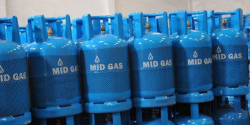 A Photo Of Midgas-Branded Lpg Cylinders Photo/Midland Energy Limited