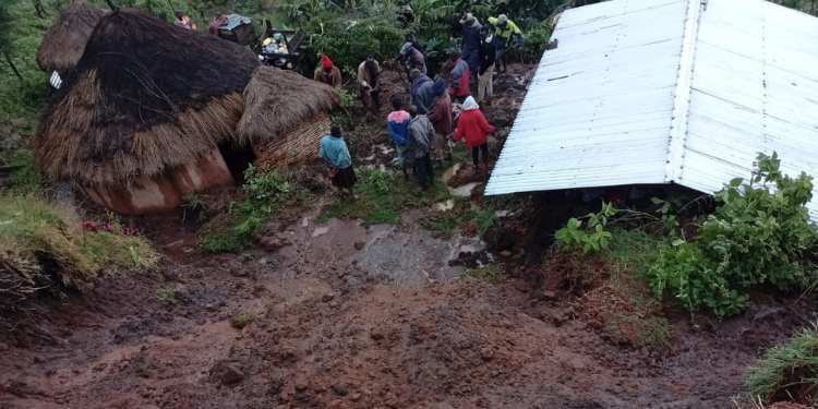 A photo of a landslide in Elgeyo Marakwet County PHOTO/Nairobi Leo