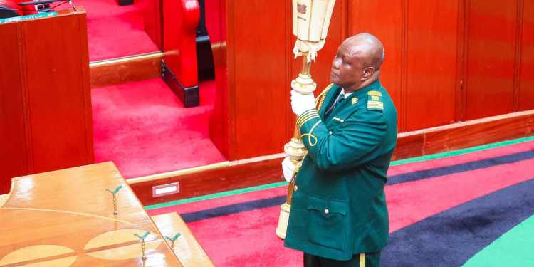 A Photo Of Retiring Chief Serjeant-At-Arms Aloisio Lekulo Photo/Parliament