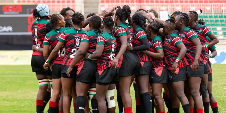 A photo of the Kenya Lionesses rugby team PHOTO/Kenya Rugby