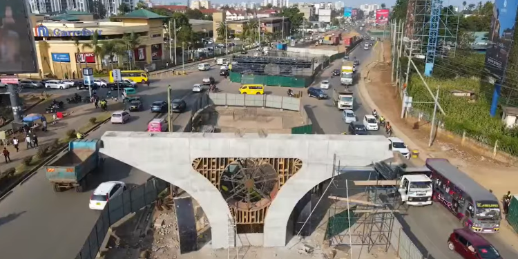 Kura Announces 20-Day Traffic Disruption On Major Road A Photo Showing Construction Of Junction Mall Flyover Along Ngong Road Photo/Pulse