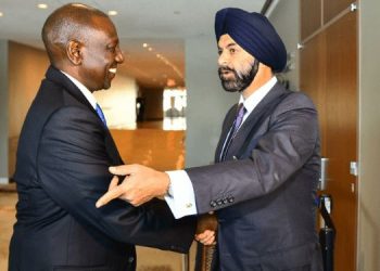 President William Ruto With World Bank President Ajay Banga. Photo/Pcs